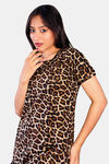 Sweetmoon Long T Shirt Nightdress - Brown — thumbnail 5